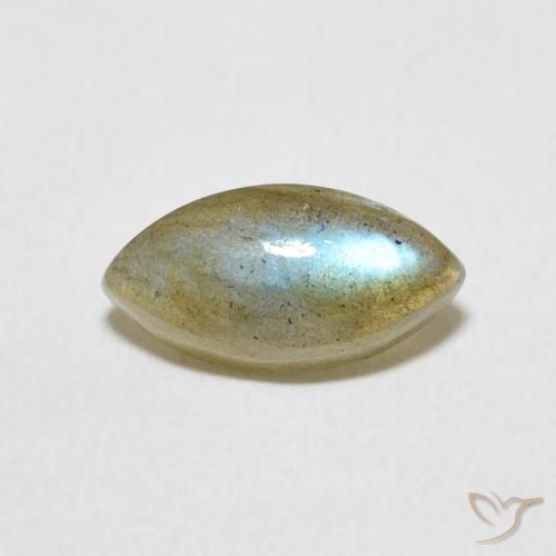 2.24ct طبيعي متعدد الألوان لابرادوريت, ماركيز, نصف شفاف