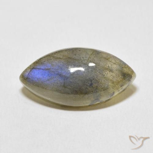9.71ct طبيعي متعدد الألوان لابرادوريت, ماركيز, نصف شفاف
