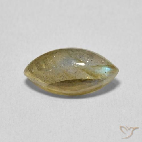 2.32ct طبيعي متعدد الألوان لابرادوريت, ماركيز, نصف شفاف