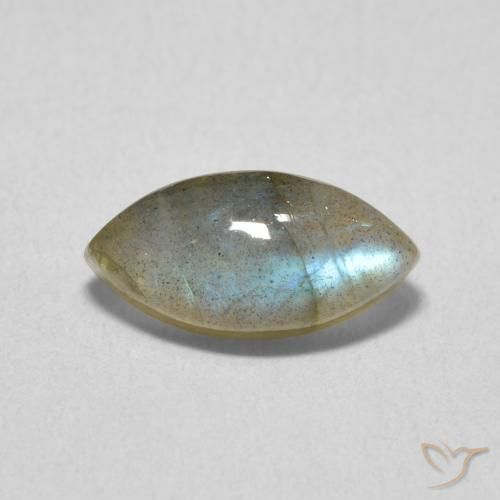 2.47ct طبيعي متعدد الألوان لابرادوريت, ماركيز, نصف شفاف