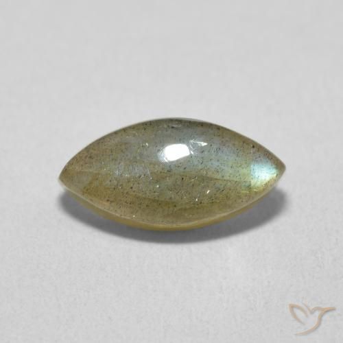 2.23ct طبيعي متعدد الألوان لابرادوريت, ماركيز, نصف شفاف