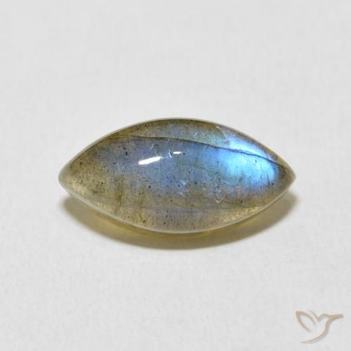 5.11ct طبيعي متعدد الألوان لابرادوريت, ماركيز, نصف شفاف