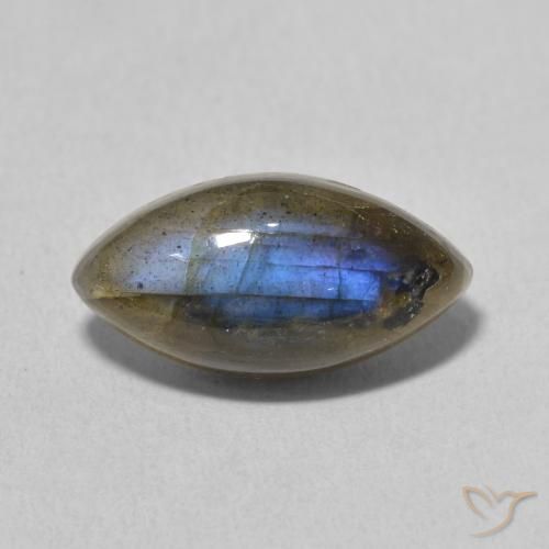 5.25ct طبيعي متعدد الألوان لابرادوريت, ماركيز, نصف شفاف
