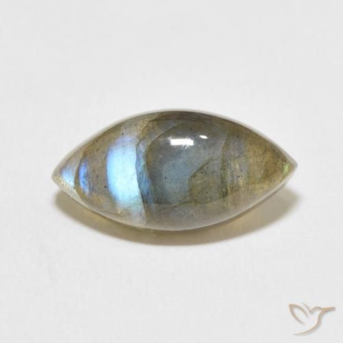 5.27ct طبيعي متعدد الألوان لابرادوريت, ماركيز, نصف شفاف