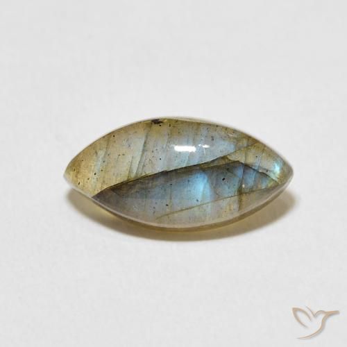 3.58ct طبيعي متعدد الألوان لابرادوريت, ماركيز, نصف شفاف, Photo A