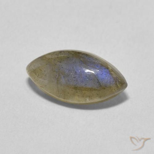 2.30ct طبيعي متعدد الألوان لابرادوريت, ماركيز, نصف شفاف