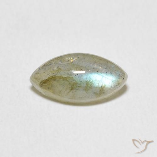 1.32ct طبيعي متعدد الألوان لابرادوريت, ماركيز, نصف شفاف