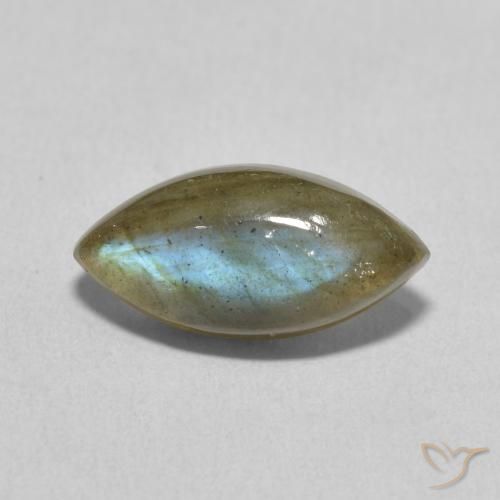 3.30ct طبيعي متعدد الألوان لابرادوريت, ماركيز, نصف شفاف