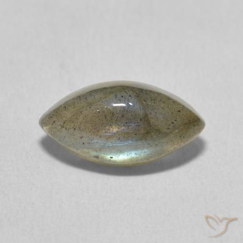 2.35ct طبيعي متعدد الألوان لابرادوريت, ماركيز, نصف شفاف