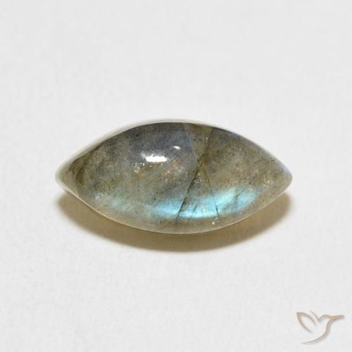 4.20ct طبيعي متعدد الألوان لابرادوريت, ماركيز, نصف شفاف