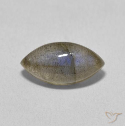 2.39ct طبيعي متعدد الألوان لابرادوريت, ماركيز, نصف شفاف