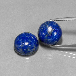 أحجار لازورد الأزرق الملكي طبيعية، قصة دائرى، غير شفاف، وزنها  قيراط