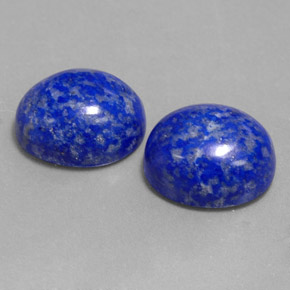لازورد طبيعي بلون أزرق ملكي، وزن ‎‎ قيراط، شكل بيضاوى، مقاس ‎11.1x9.1‎ مم