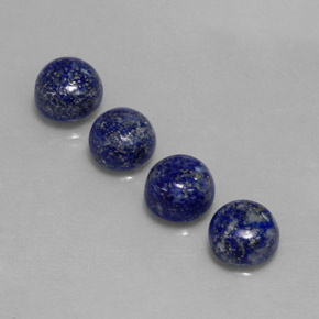 لازورد طبيعي بلون أزرق ملكي، وزن ‎‎ قيراط، شكل دائري، مقاس ‎8.04‎ مم