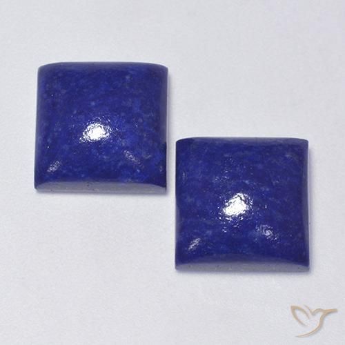 14.15ctw طبيعي أزرق غامق جدا لازورد, مربع, غير شفاف, Photo A