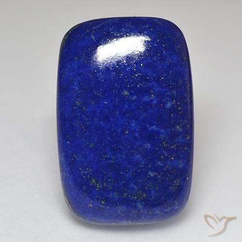42.16ct طبيعي ازرق غامق لازورد, وسادة, غير شفاف