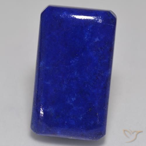 32.27ct طبيعي أزرق بحرى كثيف لازورد, ثمانى / قصة زمرد, غير شفاف, Photo A