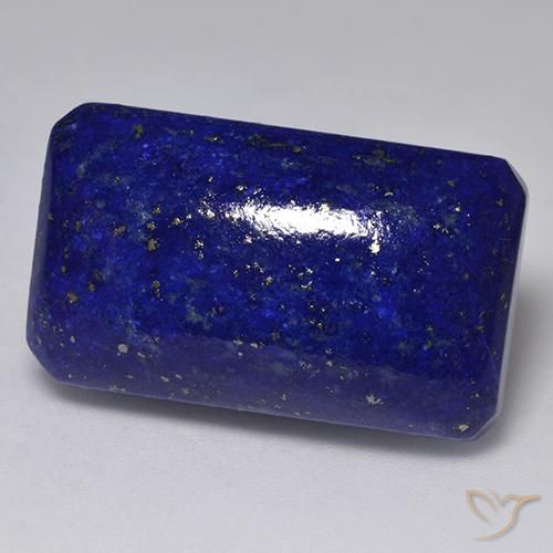 31.96ct طبيعي أزرق غامق لازورد, قص الزمرد, غير شفاف