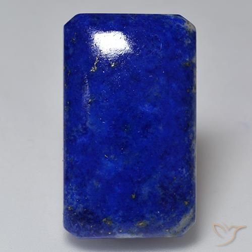 26.65ct طبيعي أزرق بحرى كثيف لازورد, ثمانى / قصة زمرد, غير شفاف, Photo A
