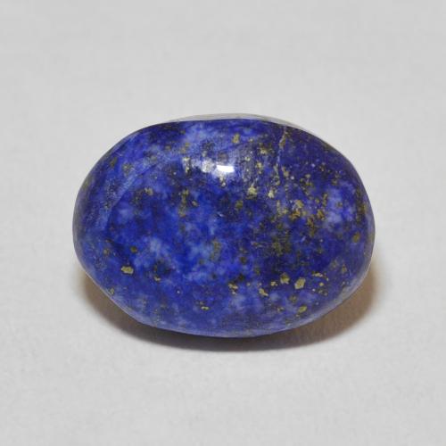 6.62ct طبيعي أزرق مصرى غامق لازورد, بيضوي, غير شفاف