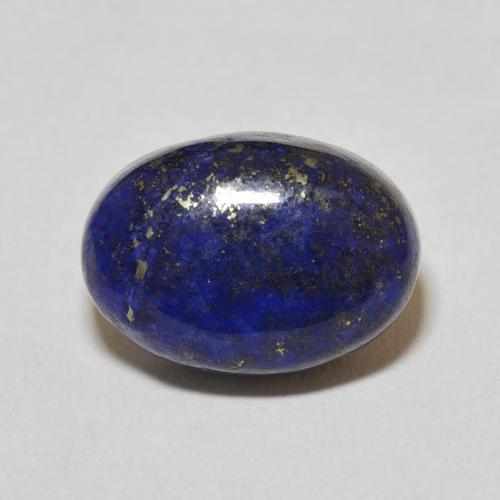9.31ct طبيعي أزرق غامق جدا لازورد, بيضوي, غير شفاف