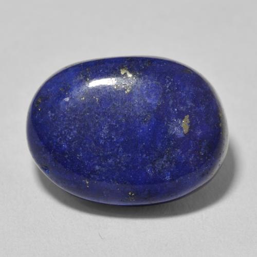 14.32ct طبيعي ازرق غامق لازورد, بيضوي, غير شفاف