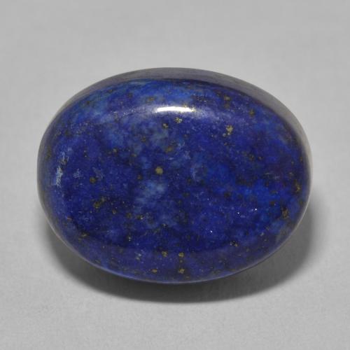 15.53ct طبيعي أزرق غامق جدا لازورد, بيضوي, غير شفاف