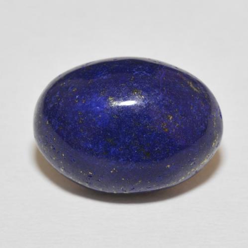 12.58ct طبيعي أزرق غامق جدا لازورد, بيضوي, غير شفاف