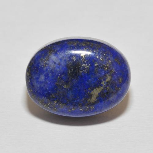 15.82ct طبيعي أزرق غامق جدا لازورد, بيضوي, غير شفاف