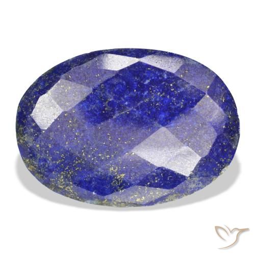 54.26ct طبيعي أزرق مصرى غامق لازورد, بيضوي, غير شفاف