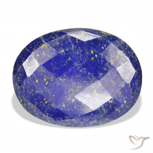 50.98ct طبيعي ازرق غامق لازورد, بيضوي, غير شفاف