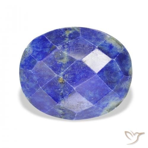 25.71ct طبيعي ازرق غامق لازورد, بيضوي, غير شفاف