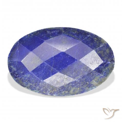 26.36ct طبيعي ازرق غامق لازورد, بيضوي, غير شفاف