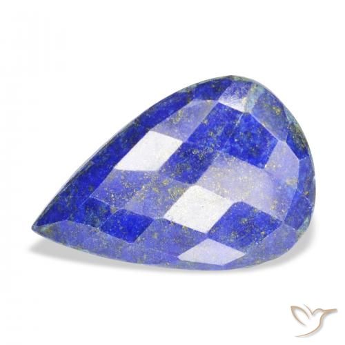 19.59ct طبيعي أزرق متوسط لازورد, شكل الكمثرى, غير شفاف