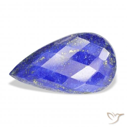 26.02ct طبيعي أزرق متوسط لازورد, شكل الكمثرى, غير شفاف
