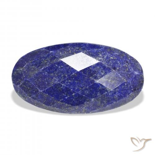 35.60ct طبيعي ازرق غامق لازورد, بيضوي, غير شفاف