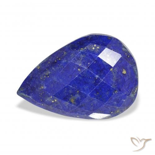 14.18ct طبيعي أزرق بحرى لازورد, شكل الكمثرى, غير شفاف
