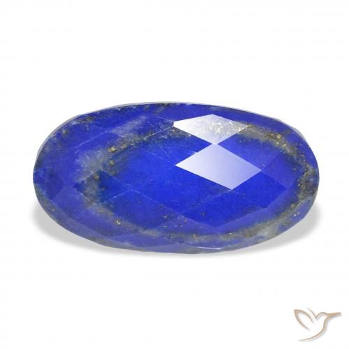 15.03ct طبيعي أزرق سماوى غامق لازورد, بيضوي, غير شفاف