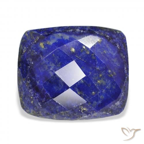 32.55ct طبيعي أزرق مصرى غامق لازورد, وسادة, غير شفاف, Photo A