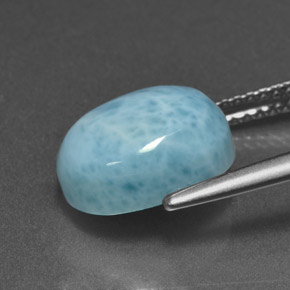 لاريمار أزرق طبيعي، قصة بيضاوى، 4.73 قيراط، غير شفاف