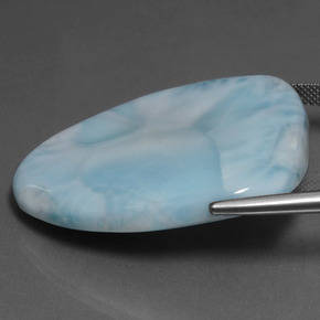 لاريمار أزرق فاتح طبيعي، شكل خيالي، 64.62 قيراط، غير شفاف