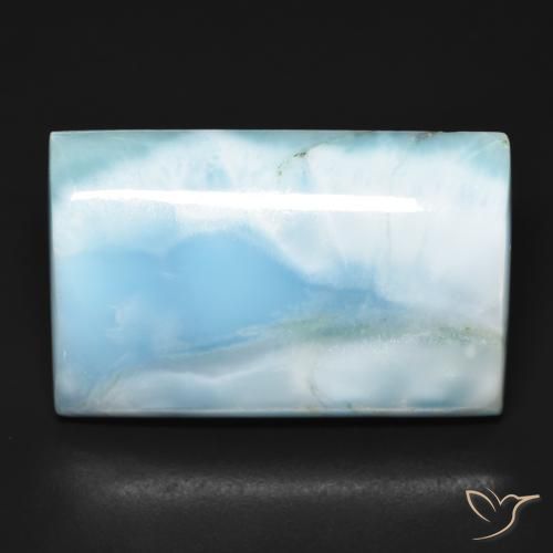 56.47ct طبيعي أزرق فاتح لاريمار, باجيت, غير شفاف