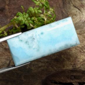 لاريمار أزرق فاتح طبيعي، باجيت، 44.71 قيراط، غير شفاف