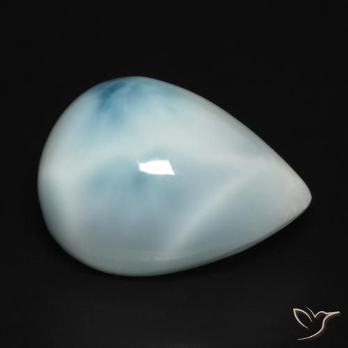 9.45ct طبيعي أخضر أزرق لاريمار, شكل الكمثرى, غير شفاف