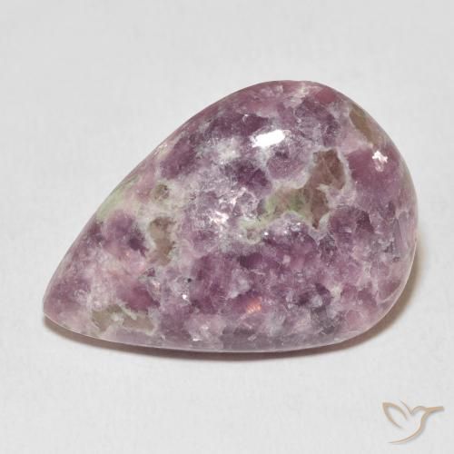 20.96ct طبيعي متعدد الألوان ليبيدوليت, شكل الكمثرى, غير شفاف