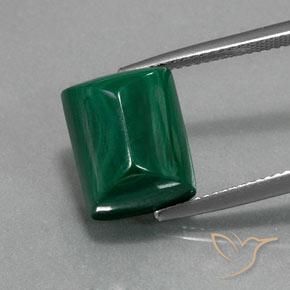 13.94ct طبيعي أخضر ملاكيت, باجيت, غير شفاف