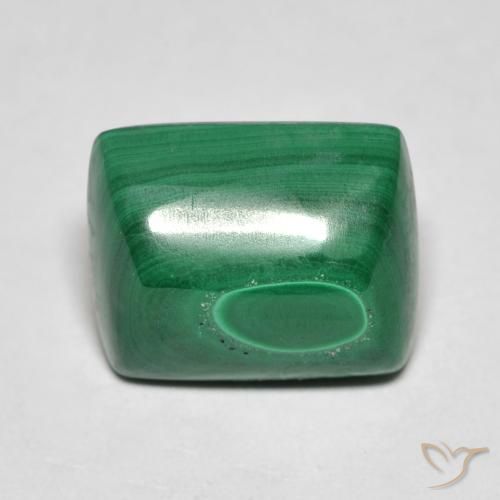 8.16ct طبيعي أخضر ملاكيت, باجيت, غير شفاف