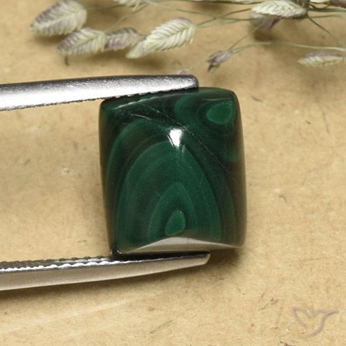 9.74ct طبيعي أخضر أناناسى ملاكيت, باجيت, غير شفاف