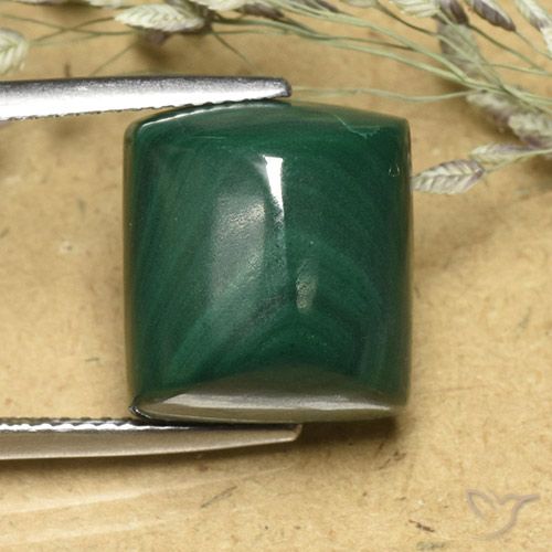 20.38ct طبيعي أخضر متوسط ملاكيت, باجيت, غير شفاف