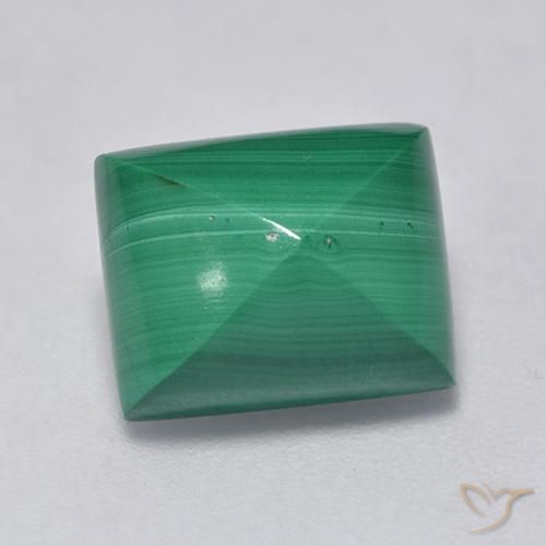 5.37ct طبيعي أخضر ملاكيت, باجيت, غير شفاف